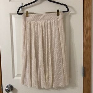 Skirt with heart pattern